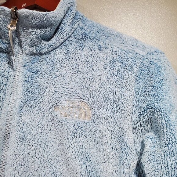 The North Face Women's Otis Fleece Blue Full-Zip Lightweight Jacket Pockets Sz M - Picture 6 of 15